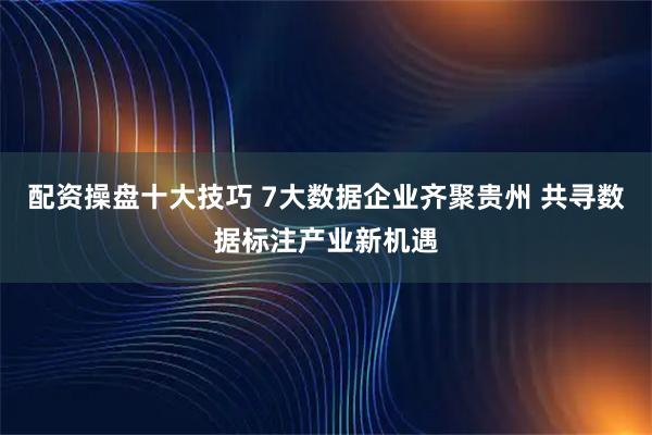 配资操盘十大技巧 7大数据企业齐聚贵州 共寻数据标注产业新机遇